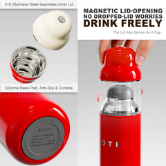 500ml/16.91oz Vacuum Insulated Water Bottle, Gift Packaging, Stainless Steel Matryoshka Doll Style, Suitable for Hot and Cold Drinks, Portable and Durable, Ideal for Outdoor Travel, Gym, Office, and Everyday Use